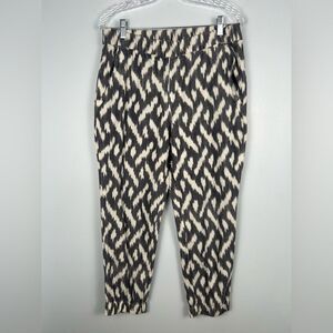J. Crew Seaside Jogger Pant Ikat Print Pull-On Elastic Waist Pockets Cotton 10